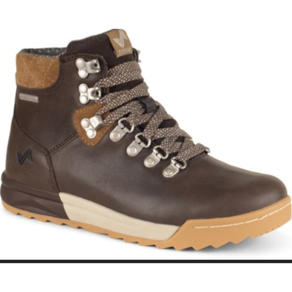 Forsake Patch Hiking Boots 8 Brown Mocha NWT Leather Ankle Booties Lace Comfort